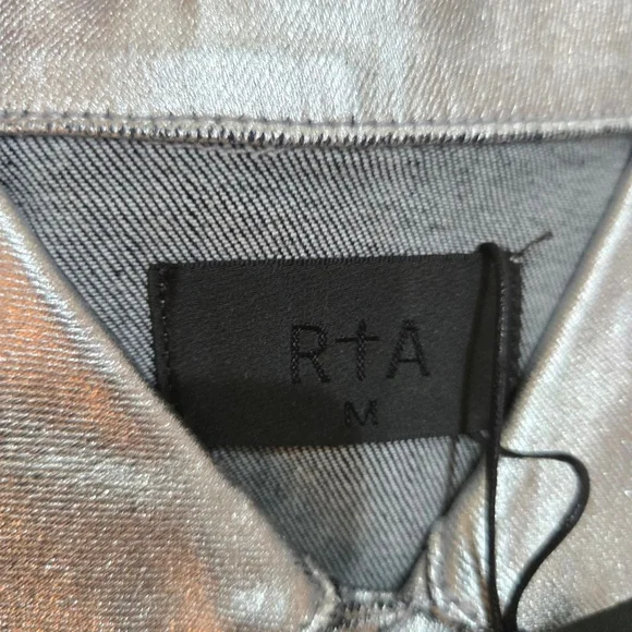 RTA Women's Silver Jacket Size M NWT - Picture 2 of 5